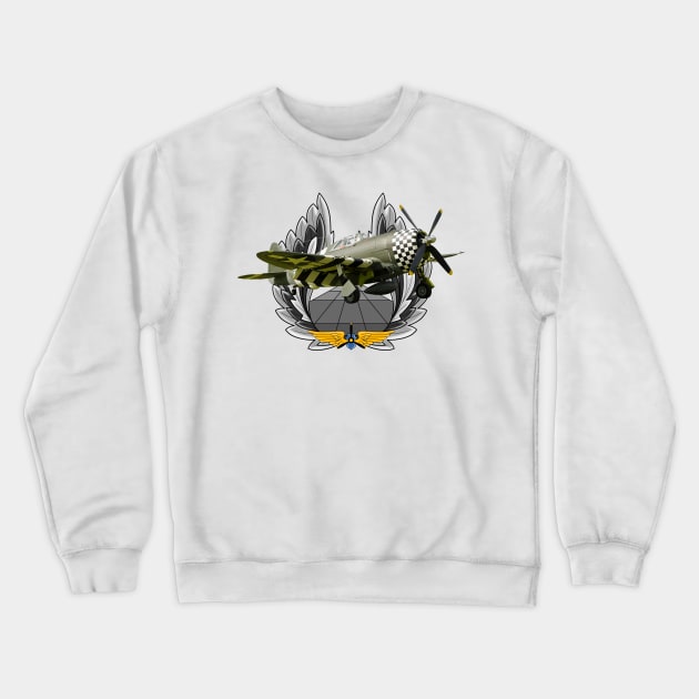 P-47 Thunderbolt Crewneck Sweatshirt by sibosssr